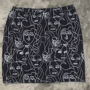 Geometric Face Skirt